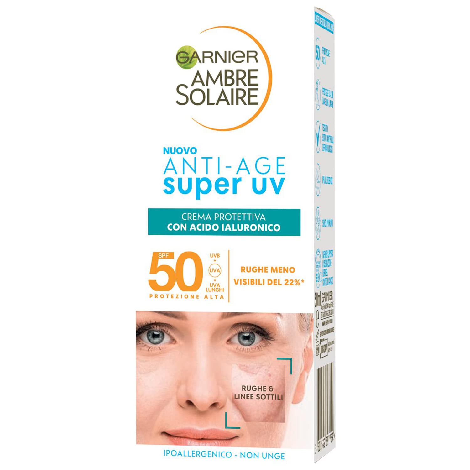 Garnier Ambre Solaire Anti-Age Super UV Sonnenschutz Creme LSF 50